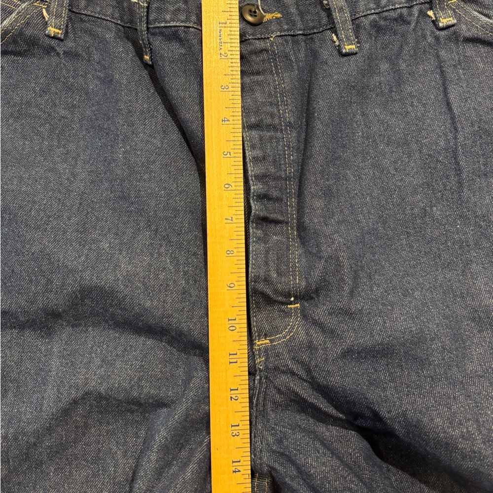 Bulwark FR Jeans Mens 46x32 Relaxed Fit Flame Resistant Workwear Dark Wash Denim - Picture 7 of 10